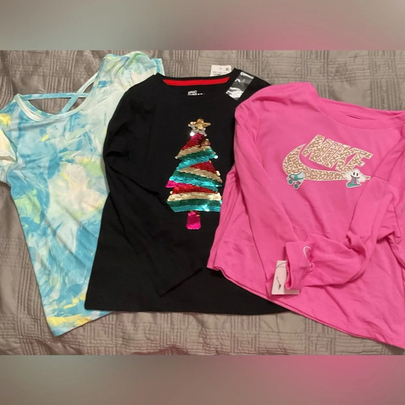 Nike, Epic Threads, Ideology Girls Long And Short Sleeve Tees Bundle Size 6 - Picture 2 of 5